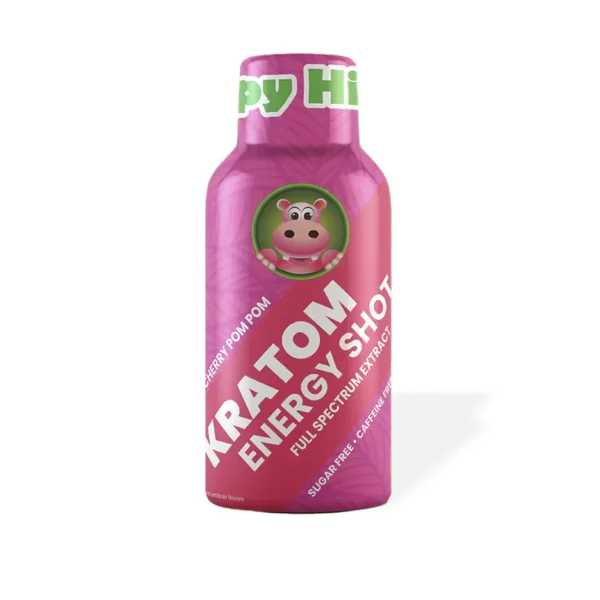 Happy Hippo Extract Kratom Energy Shot Cherry PomPom