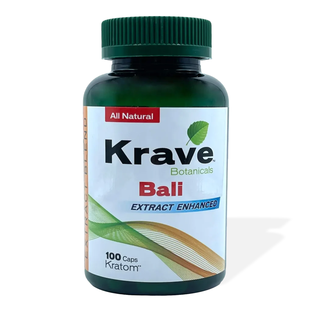 Krave Bali Extract Enhanced Kratom Capsule
