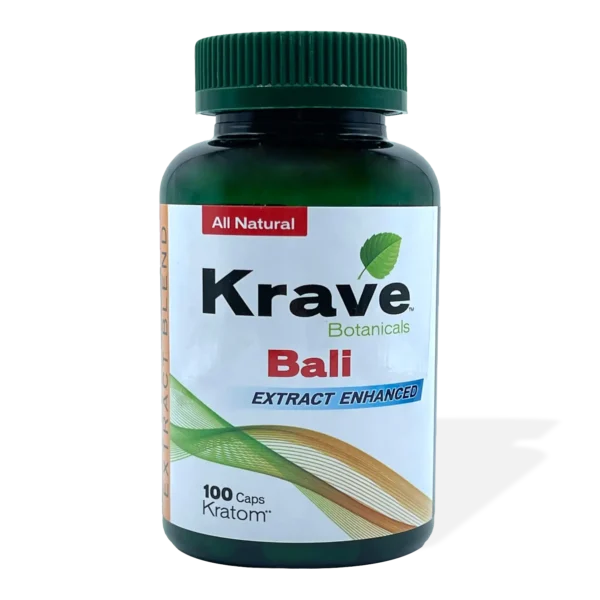 Krave Bali Extract Enhanced Kratom Capsule