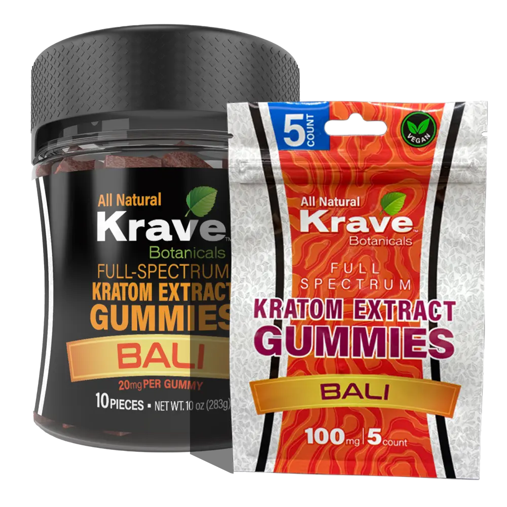 Krave Bali Full Spectrum Kratom Extract Gummies