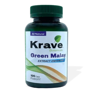 Krave Green Malay Extract Enhanced Kratom Capsule