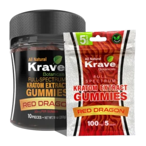 Krave Red Dragon Full Spectrum Kratom Extract Gummies