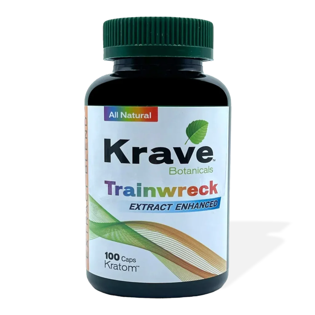 Krave Trainwreck Extract Enhanced Kratom Capsule