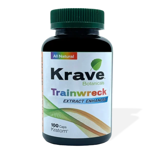 Krave Trainwreck Extract Enhanced Kratom Capsule