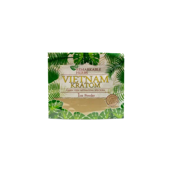 Remarkable Herbs Green Vein Vietnam Kratom Powder 1 oz