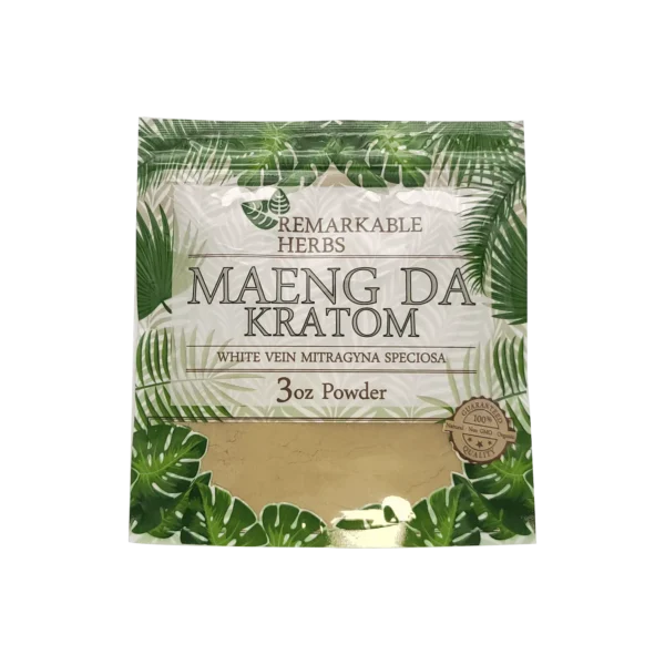 Remarkable Herbs White Vein Maeng Da Kratom Powder 3 oz