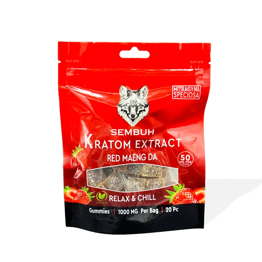 Sembuh Red Maeng Da Kratom Extract Gummies | Front