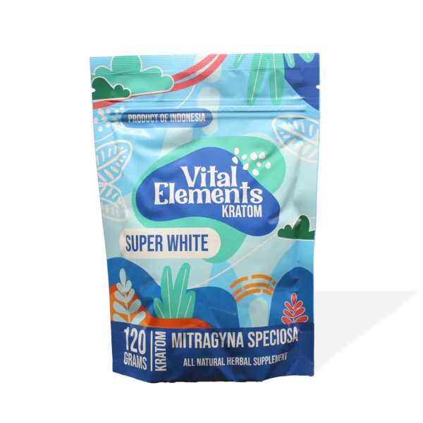 Vital Elements Super White Kratom Powder | 120 Grams