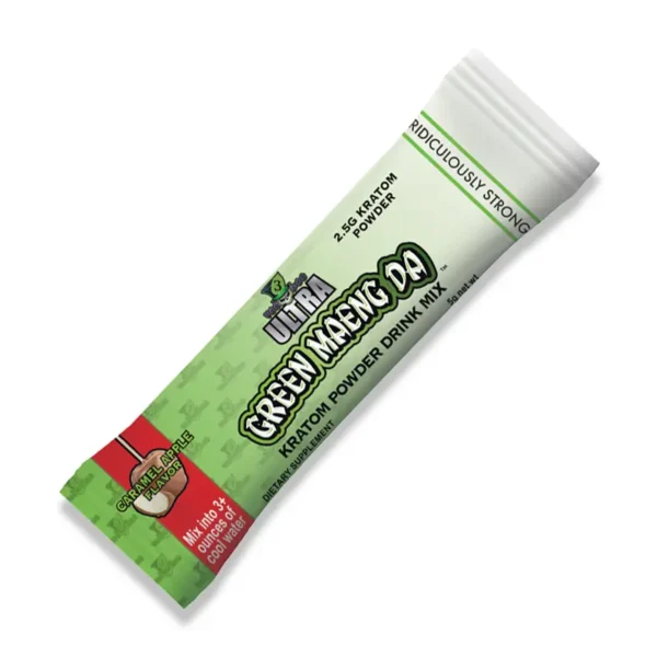 VooDoo3 Ultra Green Maeng Da Kratom Powder | Caramel Apple