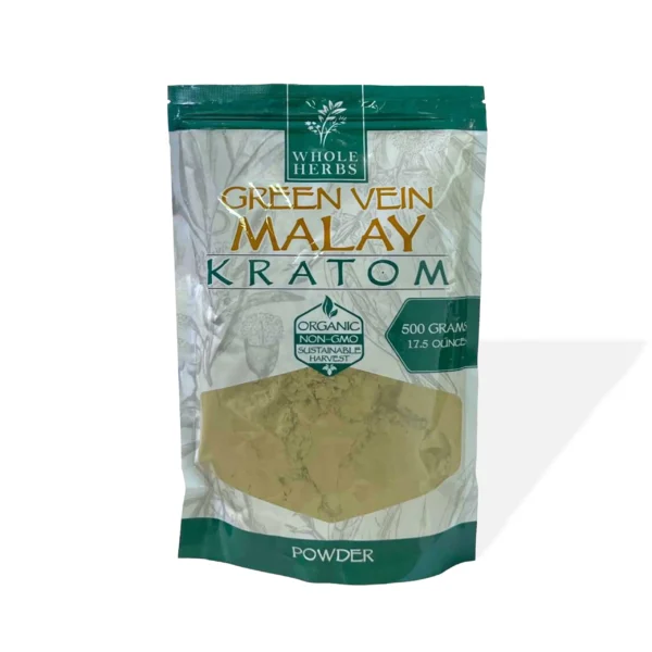 Whole Herbs Green Vein Malay Kratom Powder 17.5 oz
