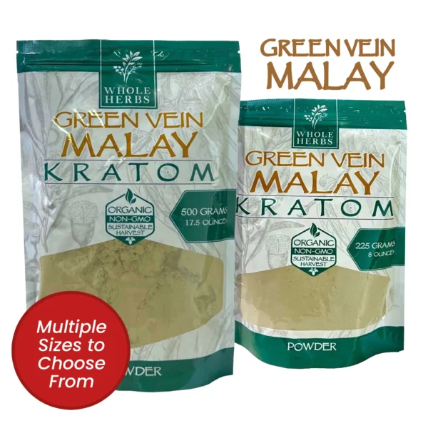 Whole Herbs Green Vein Malay Kratom Powder