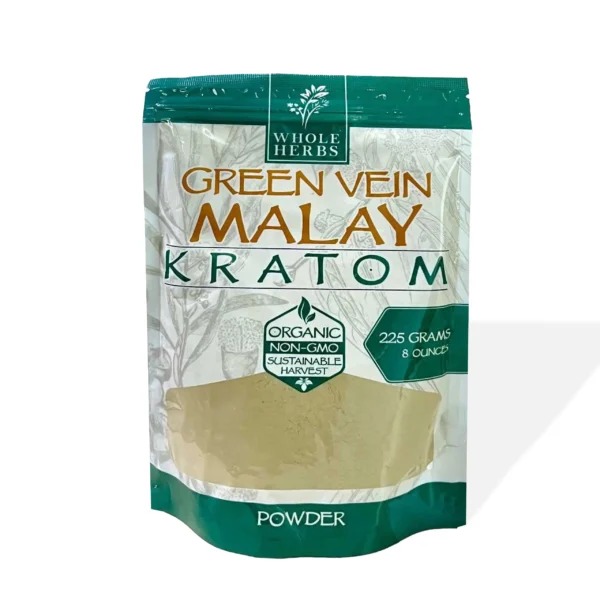 Whole Herbs Green Vein Malay Kratom Powder 8 oz