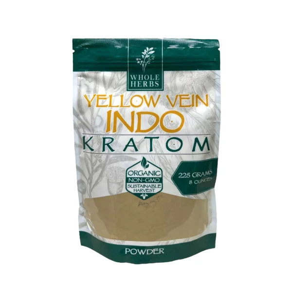 Whole Herbs Yellow Vein Indo Kratom Powder 8 oz