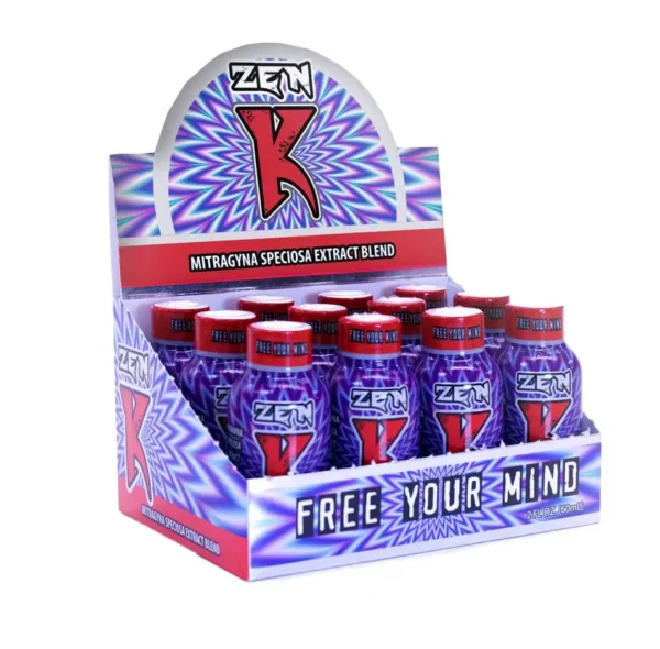 Zen K Kratom Extract Blend Liquid Shot | Display Box
