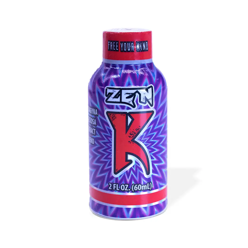 Zen K Kratom Extract Blend Liquid Shot | Front