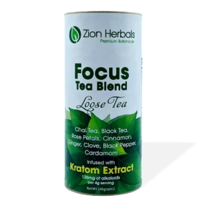Zion Herbals Focus Tea Blend Kratom