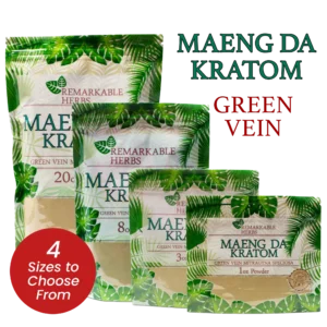 Remarkable Herbs Green Vein Maeng Da Kratom Powder