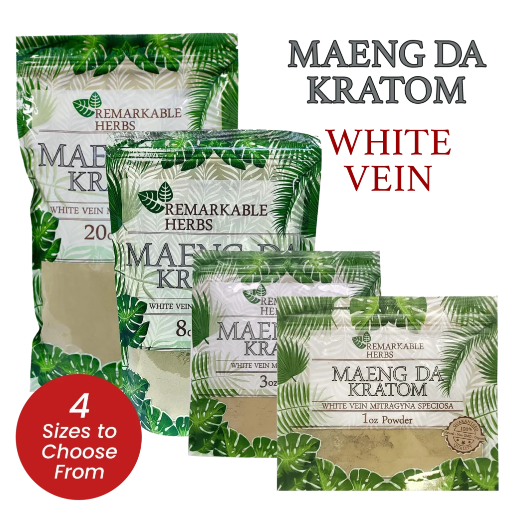 Remarkable Herbs White Vein Maeng Da Kratom Powder