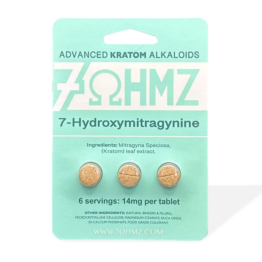 7OHMZ Advanced Alkaloids Kratom Extract Tablets