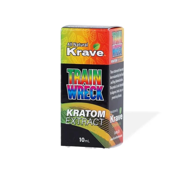 Krave Trainwreck Kratom Extract Shot | Box