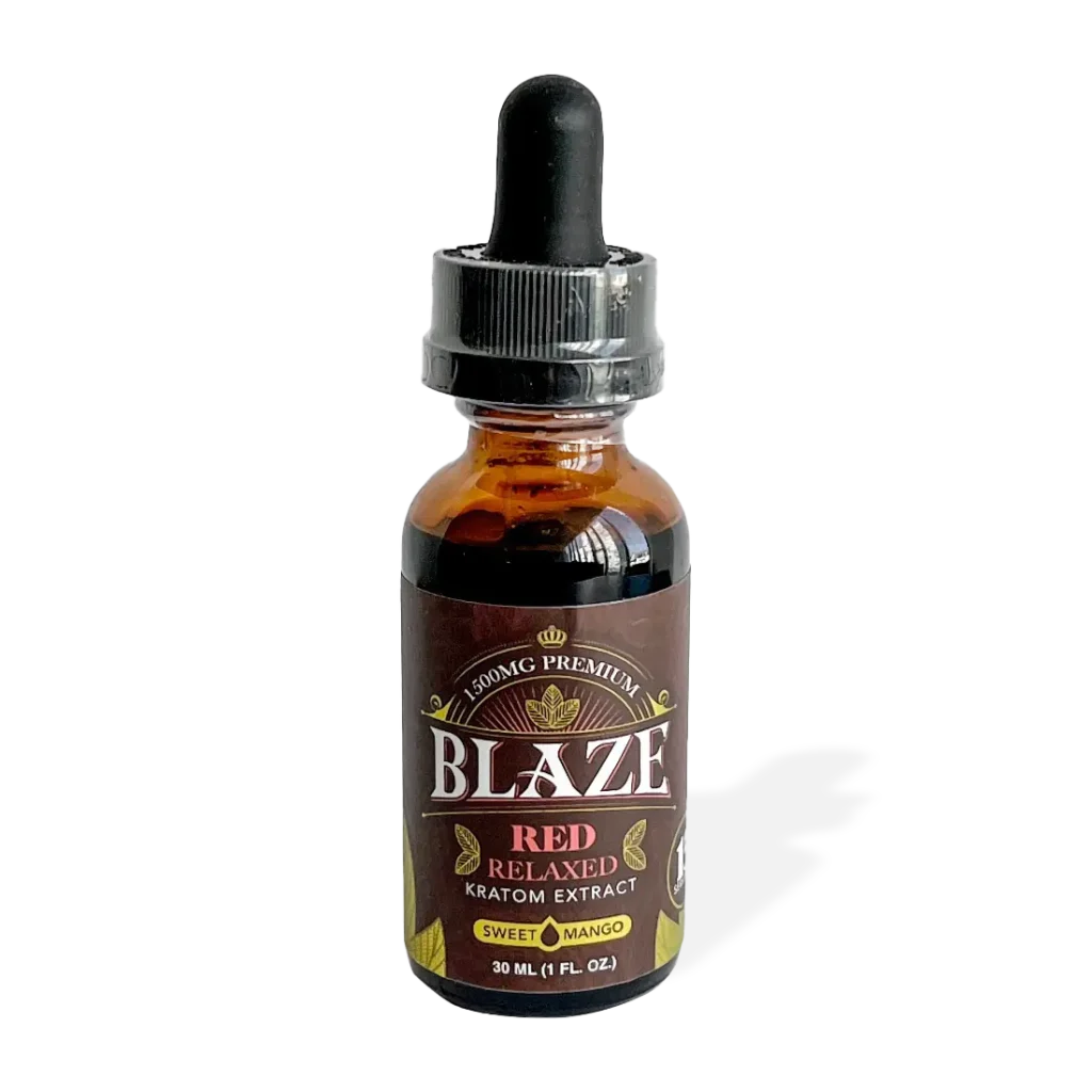 Blaze Red Relaxed 1500MG Kratom Extract Tincture
