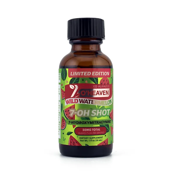 7 OHeaven 7-OH Kratom Alkaloid Extract Shot 50MG 30ML Wild Watermelon