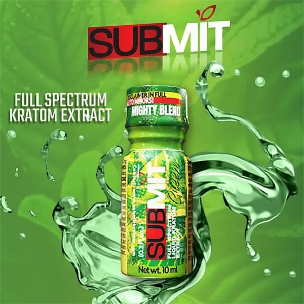 Submit Green Full Spectrum Kratom Liquid Extract Shot