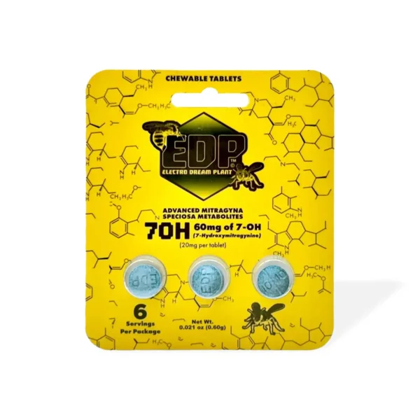 EDP 7OH Kratom Alkaloid Chewable Tablets 3 Count