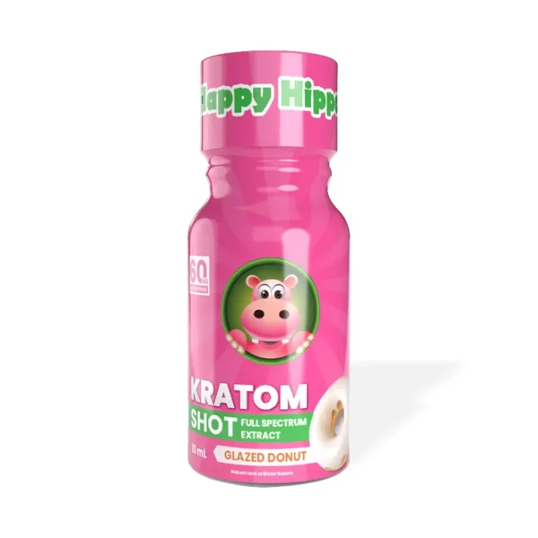 Happy Hippo Full Spectrum Kratom Extract Shot 10ml Glazed Donut