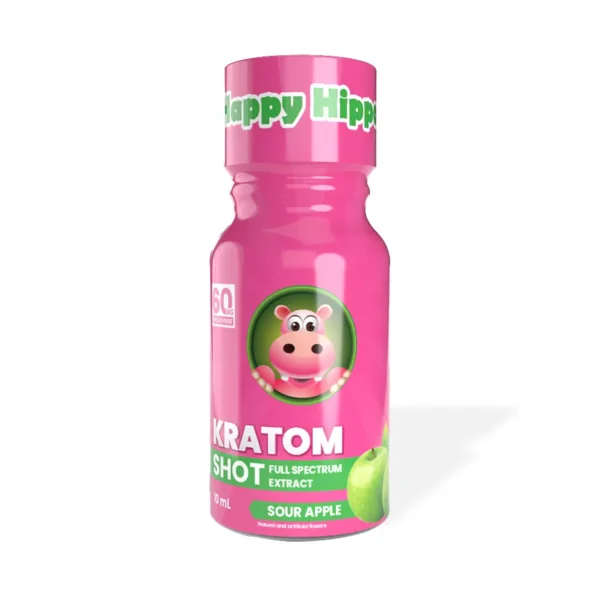 Happy Hippo Full Spectrum Kratom Extract Shot 10ml Sour Apple