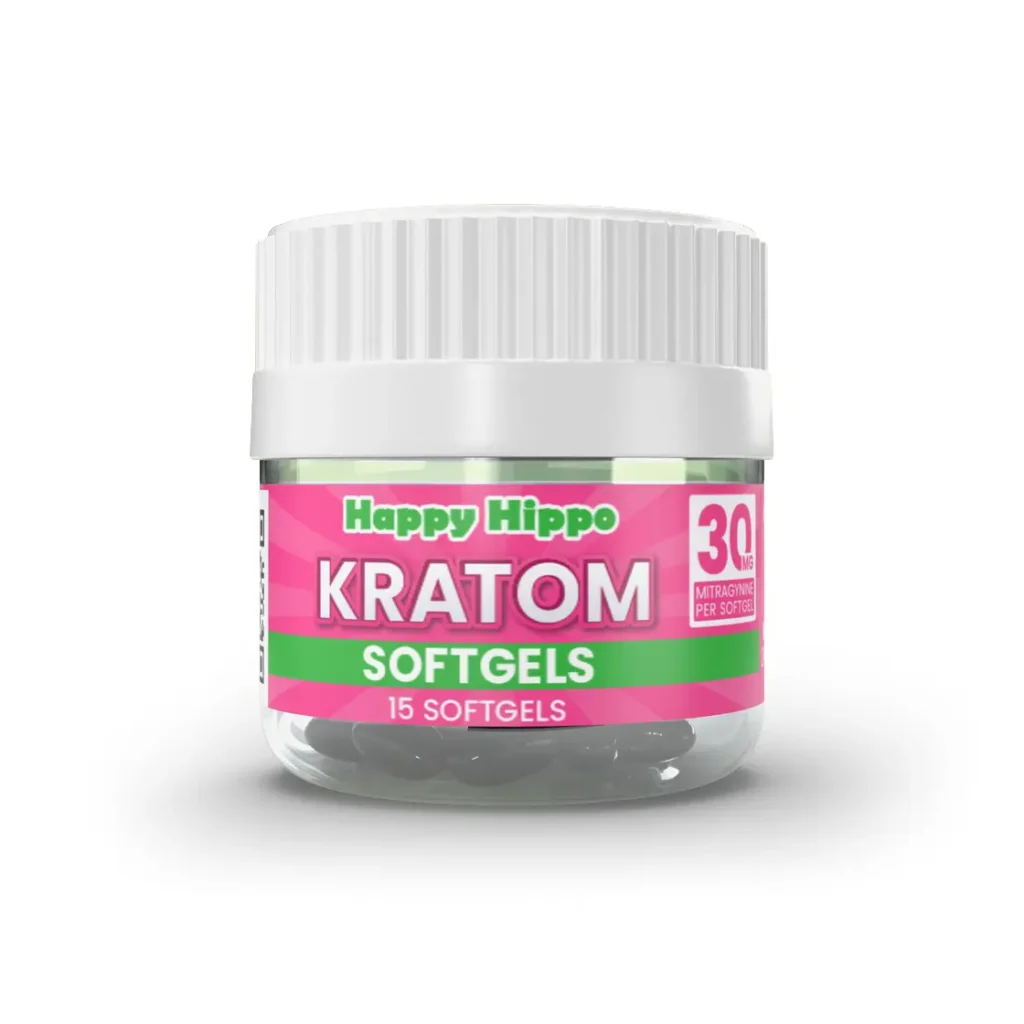 Happy Hippo 30MG Kratom Extract Soft Gels