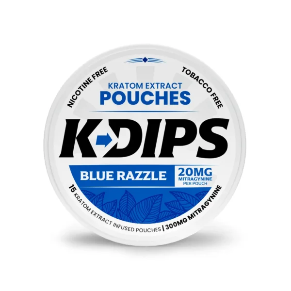 K-Dips Kratom Extract Dip Pouches Blue Razzle