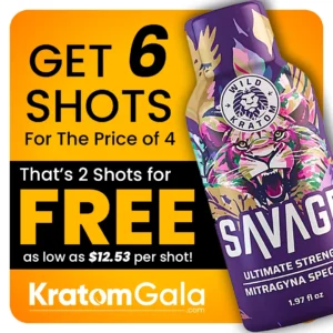 Wild Kratom Savage Ultimate Strength Kratom Shot Buy 4 Get 2 FREE Deal