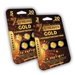 7 O’Heaven Gold 7-OH Kratom Leaf Extract Chewable Tablets 20MG