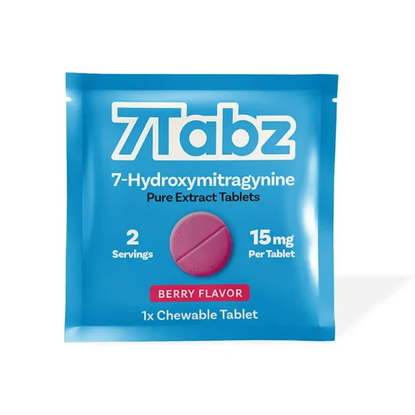 7Tabz 7-OH Kratom Extract Chewable Tablets Berry