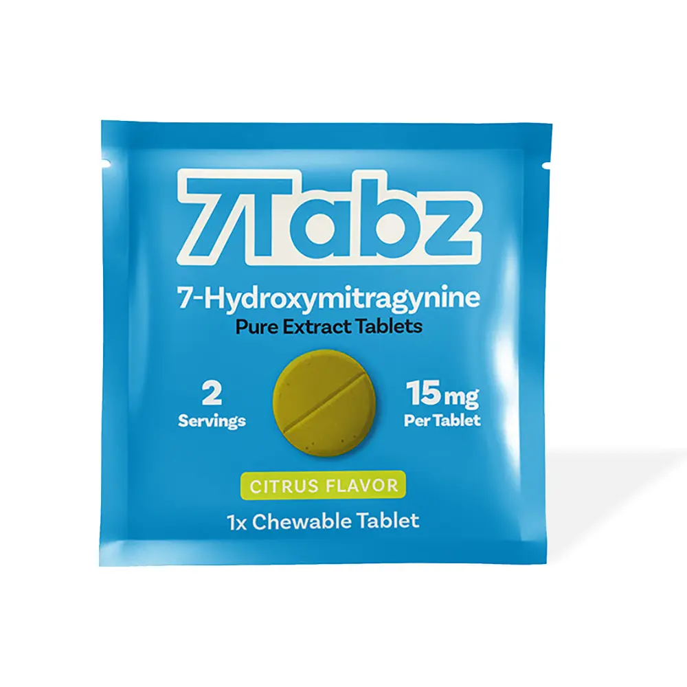 7Tabz 7-OH Kratom Extract Chewable Tablets Citrus