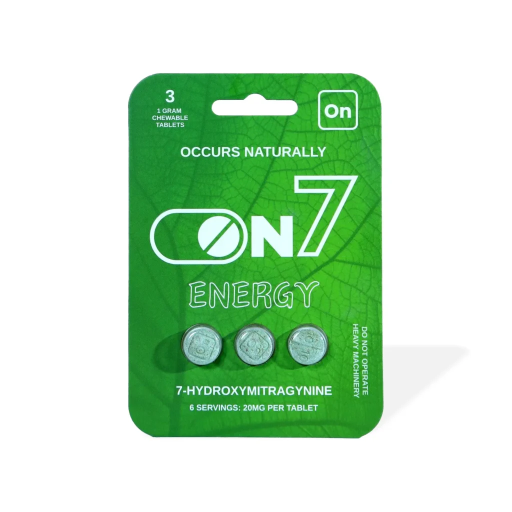 On7 7-OH Kratom Green Energy Tablets 20mg