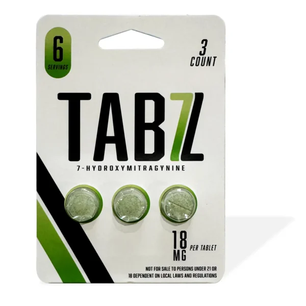 TABZ 7-OH Kratom Leaf Extract Chewable Tablets 18MG