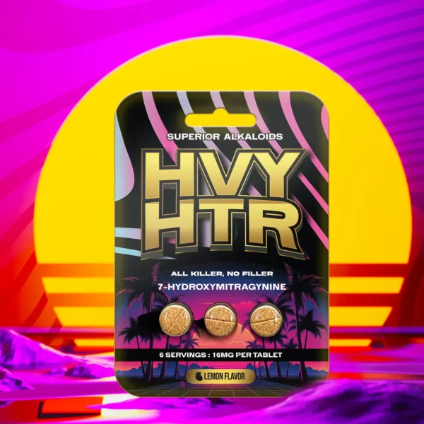 HVY HTR 7 OH Kratom Extract Chewable Tablets 16 mg 3 Count