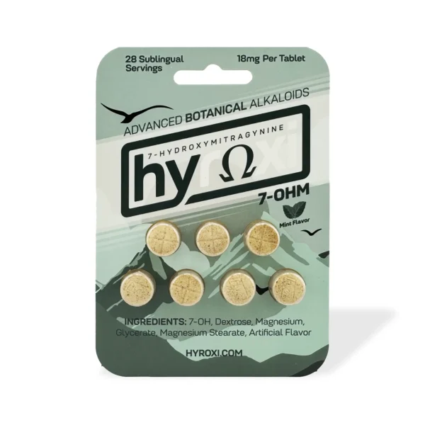 Hyroxi 7-OH Kratom Extract Chewable Tablets 7 Count Mint