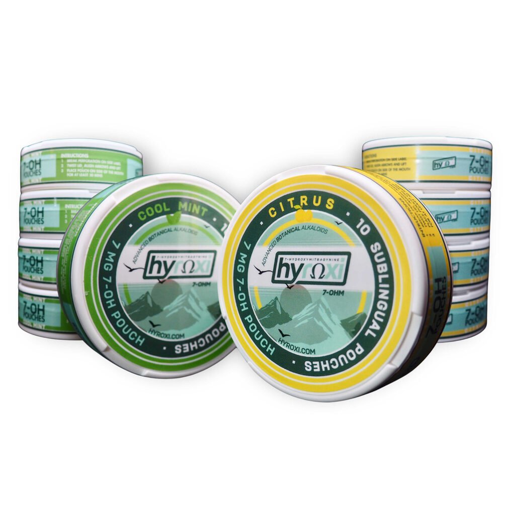 Hyroxi 7-OH Kratom Leaf Extract Sublingual Pouches