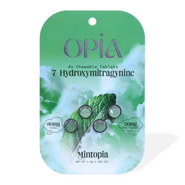 Opia 7 Oh Kratom Chewable Tablets Mintopia