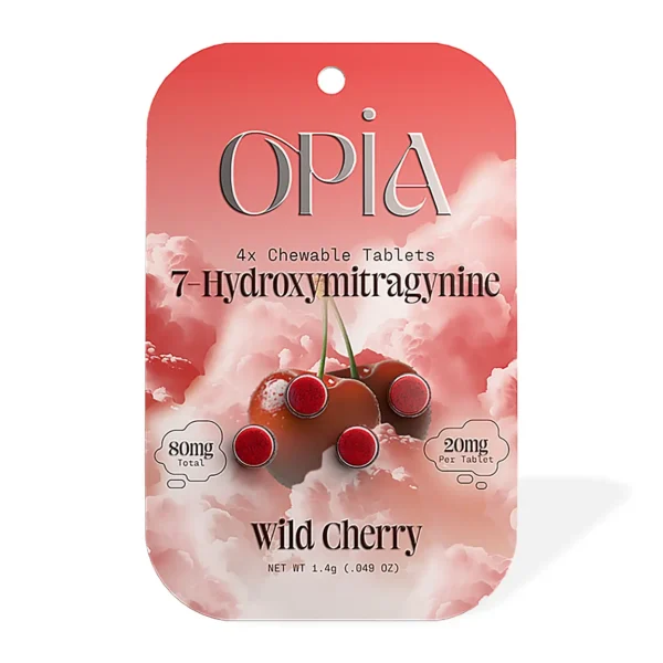 Opia 7 Oh Kratom Chewable Tablets Wild Cherry