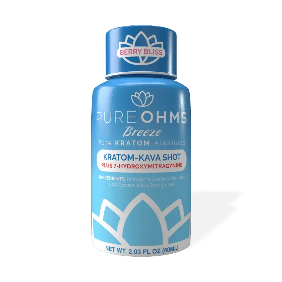 PURE OHMS Breeze Kratom Kava 7OH Extract Shot