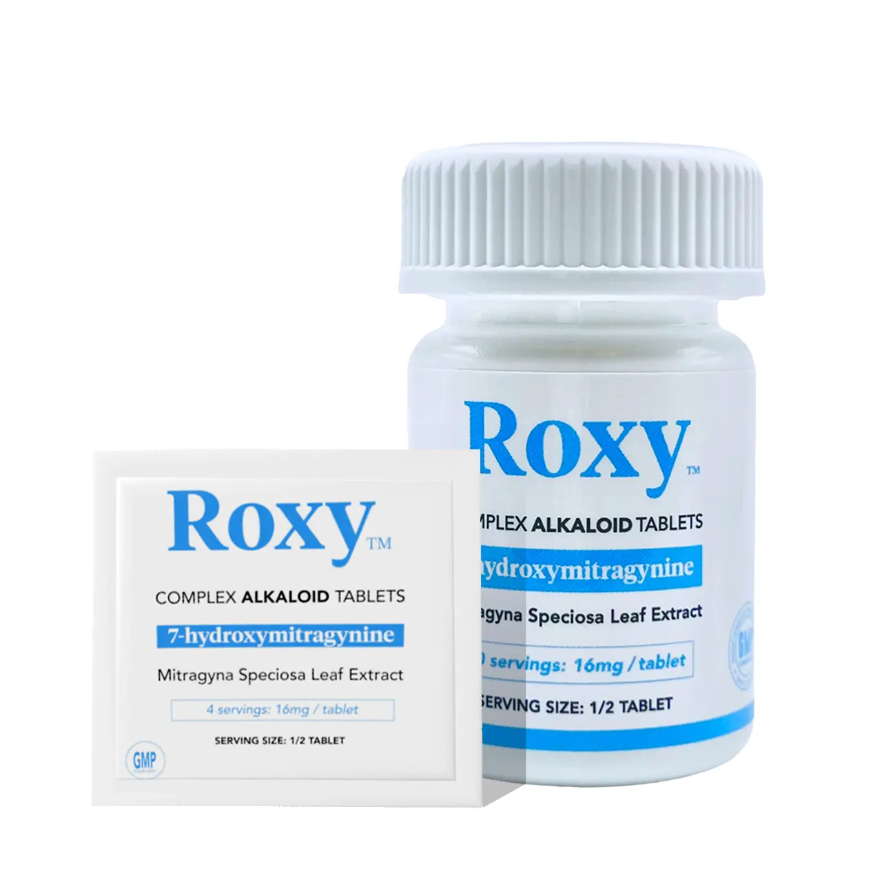 Roxy 7-Hydroxy Kratom Extract Chewable Tablets 16 mg 2 and 10 Count