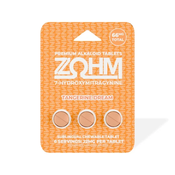 Zohm 7 OH Kratom Extract Chewable Tablets 22 mg 3 count