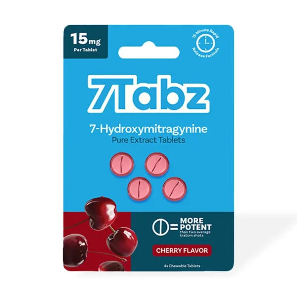 7Tabz 7-OH Kratom Extract Chewable Tablets Cherry