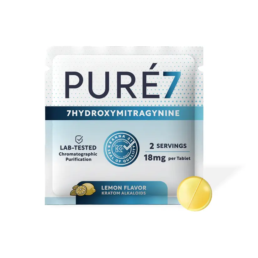 Puré7 7-OH Extract Chewable Tablets Lemon 18 mg