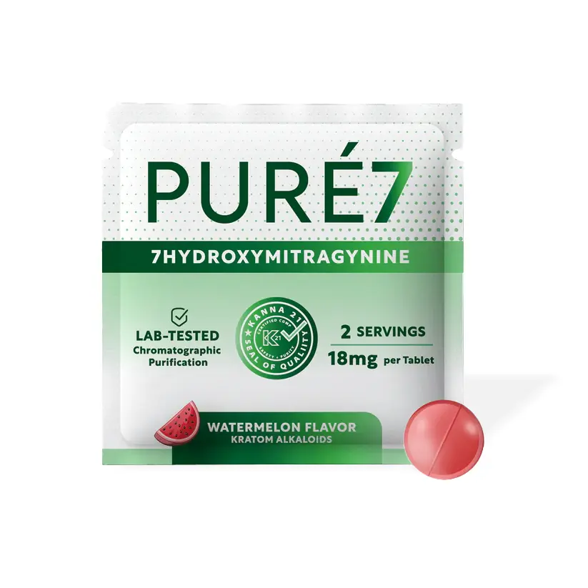 Puré7 7-OH Extract Chewable Tablets Watermelon 18 mg