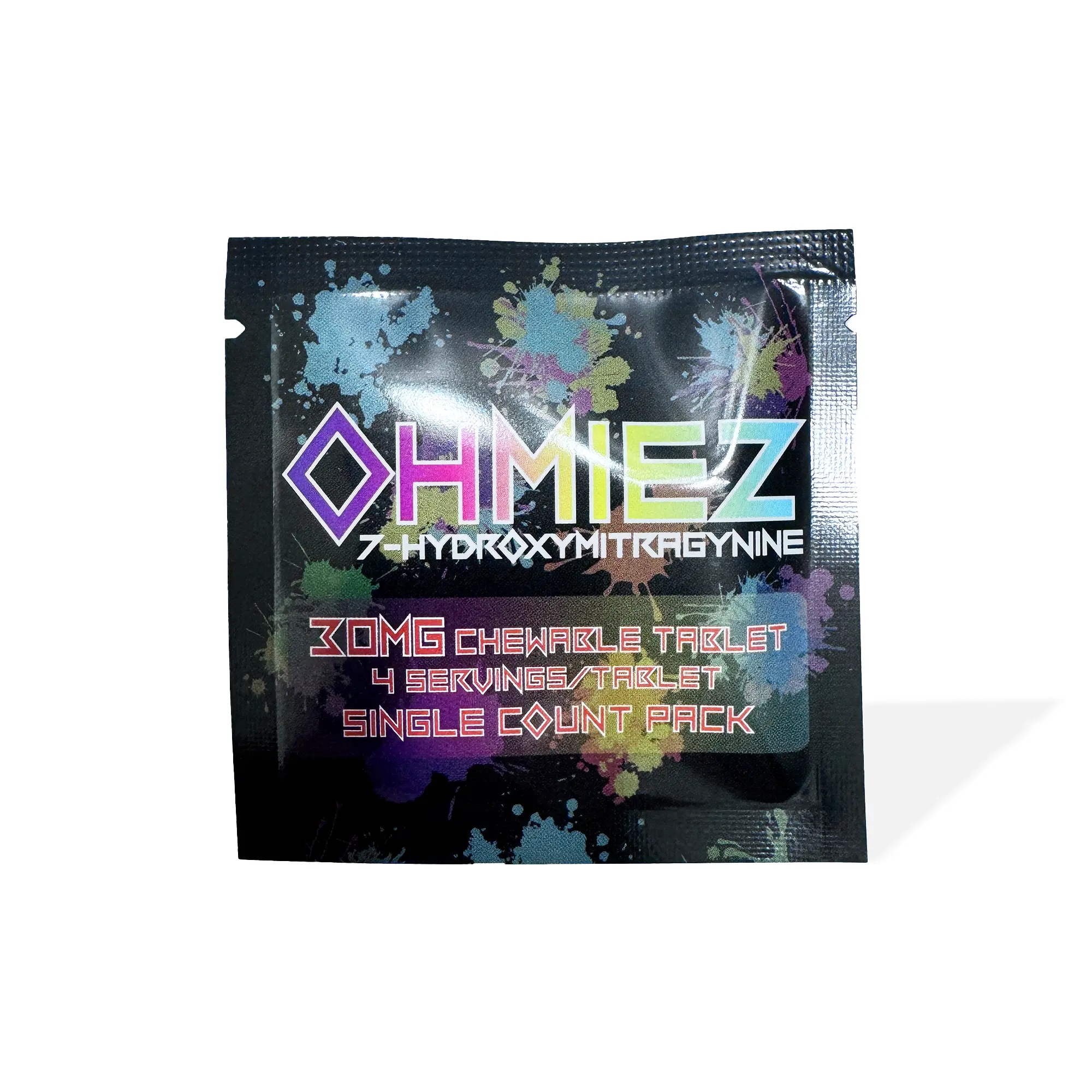 Ohmiez 7-Hydroxy Kratom Leaf Extract Chewable Tablets 30 mg 1 Count Front